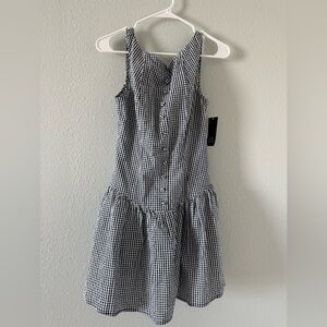 Wild Fable Navy and White Checkered Dress